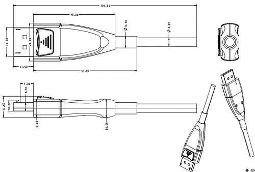 DisplayPort 1.4 (Dp-Dp) Активный Оптический Кабель (АОК).  3